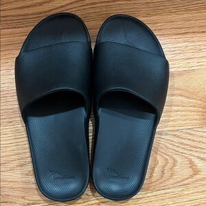 Black Slide Sandals